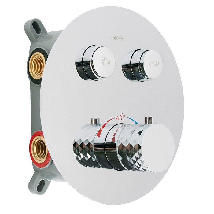 Set Doccia Da Incasso Rea Lungo Diamond Chrom + Box