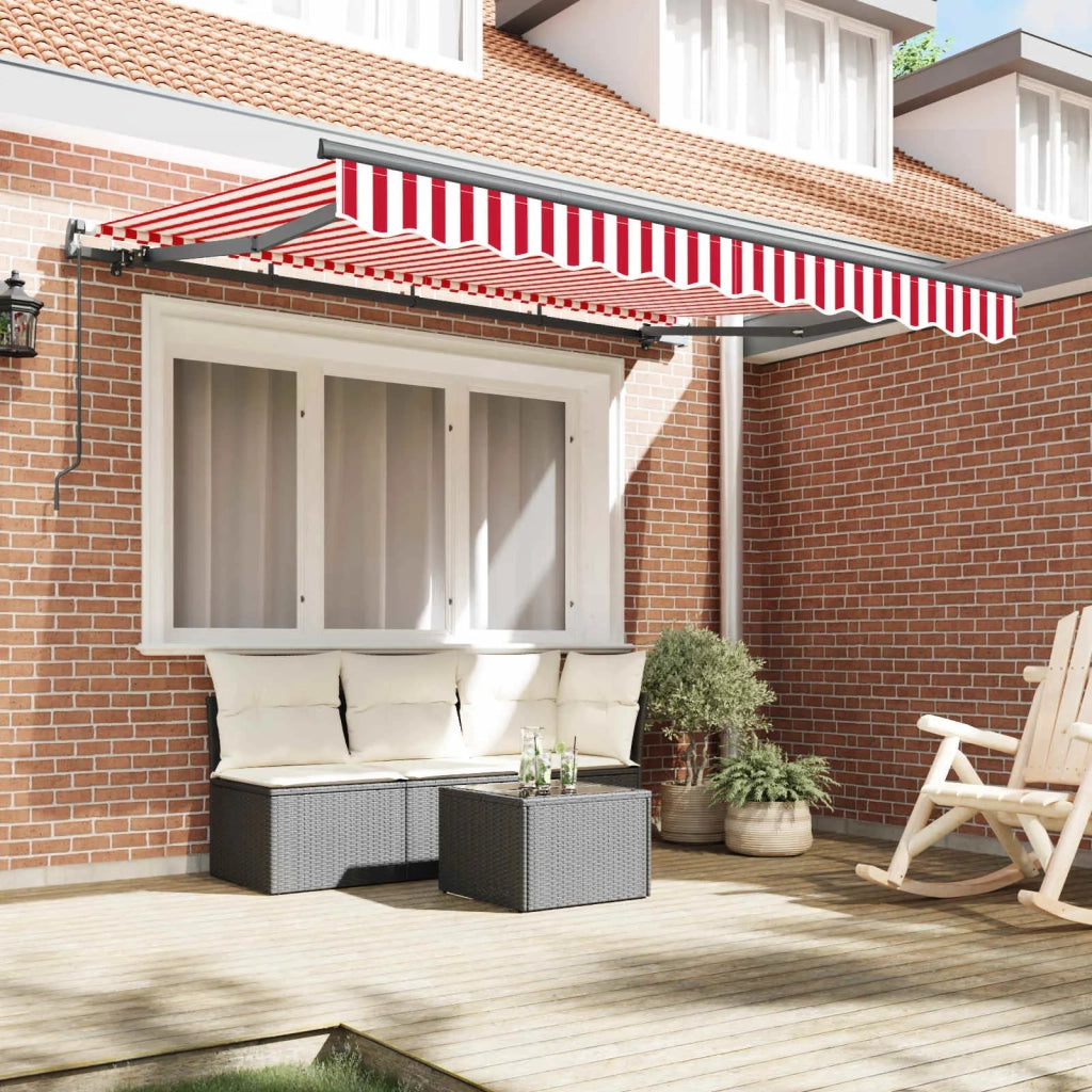 Tenda Retrattile Rosso 250 x 200 cm Tessuto 3329406