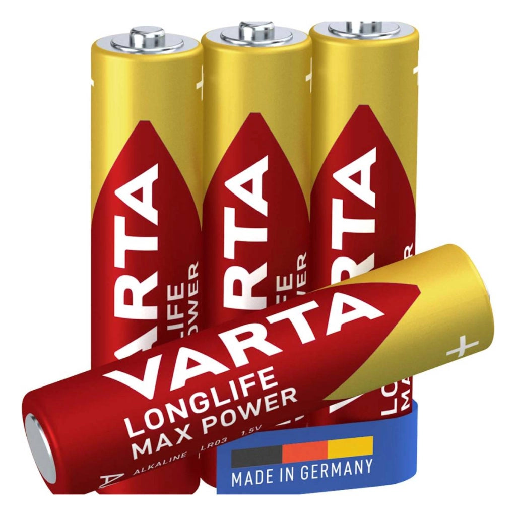Pile di ricambio Alcaline AAA 1.5V Longlife 4 pezzi  Varta