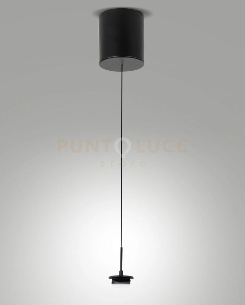 3804-45-101 MONTATURA SALI SCENDI NERA COMPLETA CCT 8W - 750 lm- 2700K - 3000K - 4000K 1 LUCE DIMMERABILE