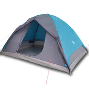 Tenda da Campeggio | Tenda Familiare a Cupola per 6 Persone Blu Impermeabile