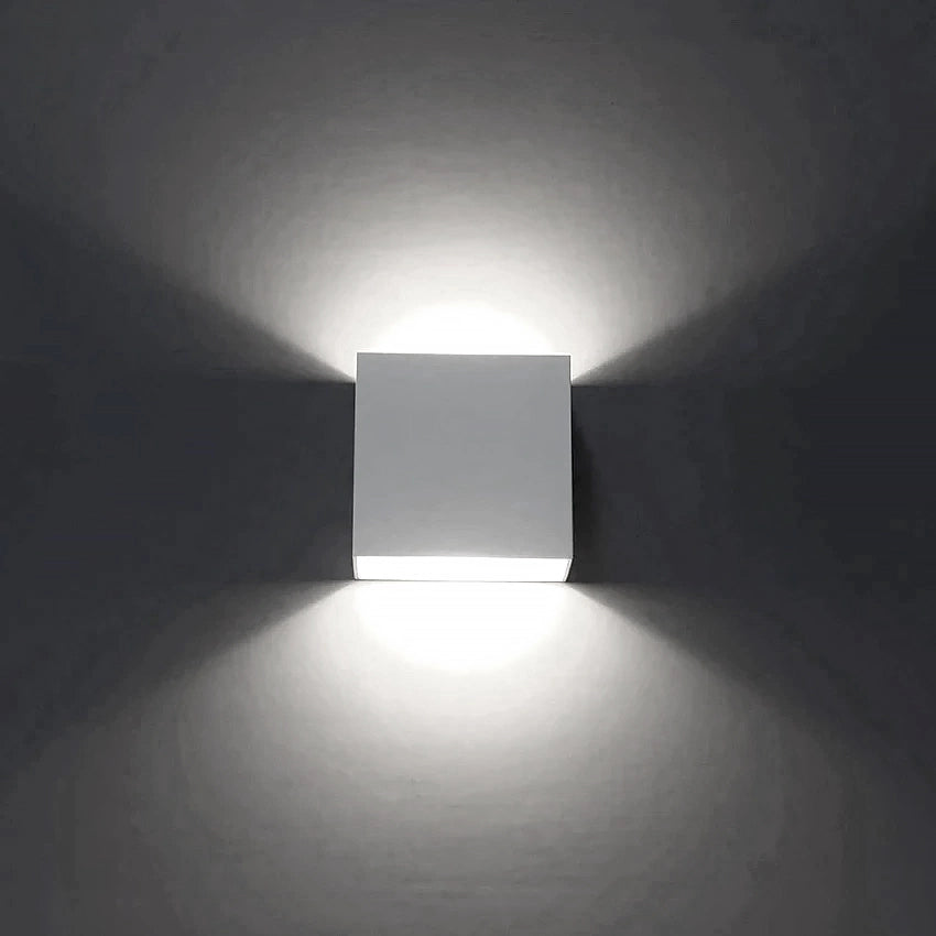APPLIQUE LED QUADRATA SLIM 12W BI-EMISSIONE LUMINOSA 6500K° - ILLUMINAZIONE SOGGIORNO CAMERA DA LETTO INGRESSO UFFICI E NEGOZI