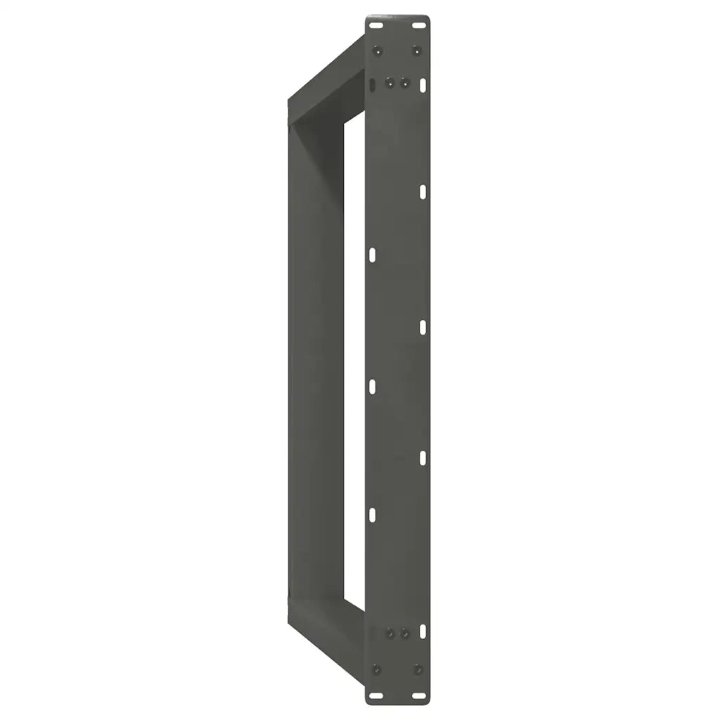 Gambe per tavolo da pranzo a forma di U 2 pz Antracite 100x(72-73) cm Acciaio