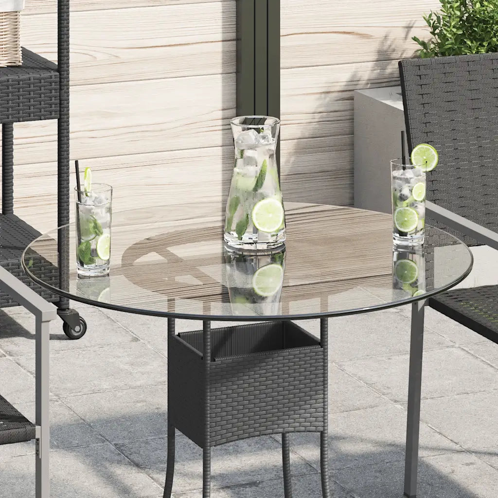 Dessus de table ronde en verre trempé 700 mm