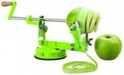 Tre in Uno Raccoglitore di Frutta - Acciaio Inox - Argento/Verde - 33 cm - Utensile di Cucina - Frullatore di Frutta
