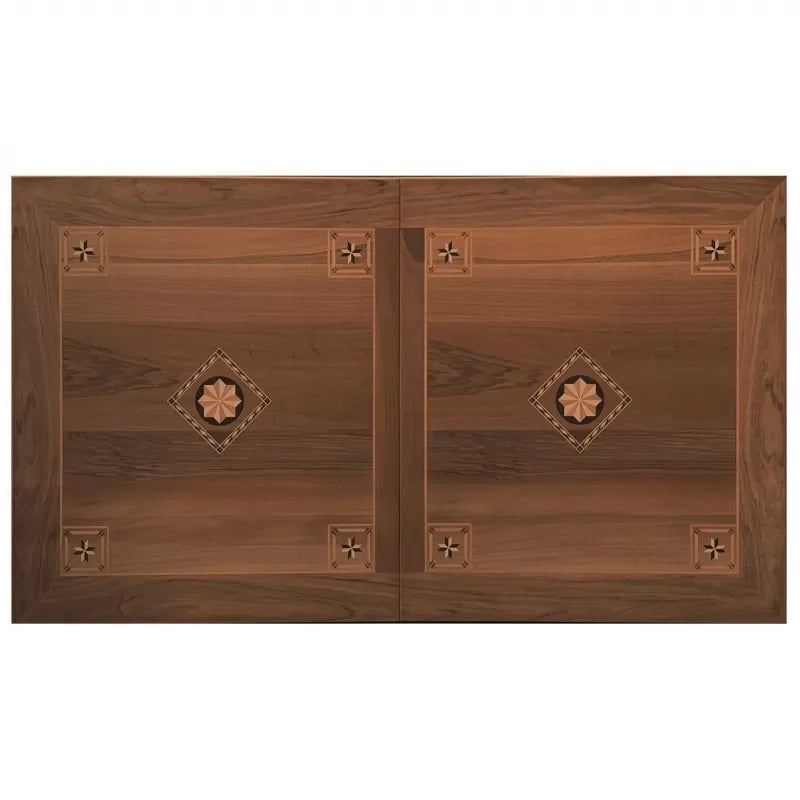 Set tavolo classico legno intarsiato bassano 180x90x78 con 6 sedie seduta legno - Mobili 2G