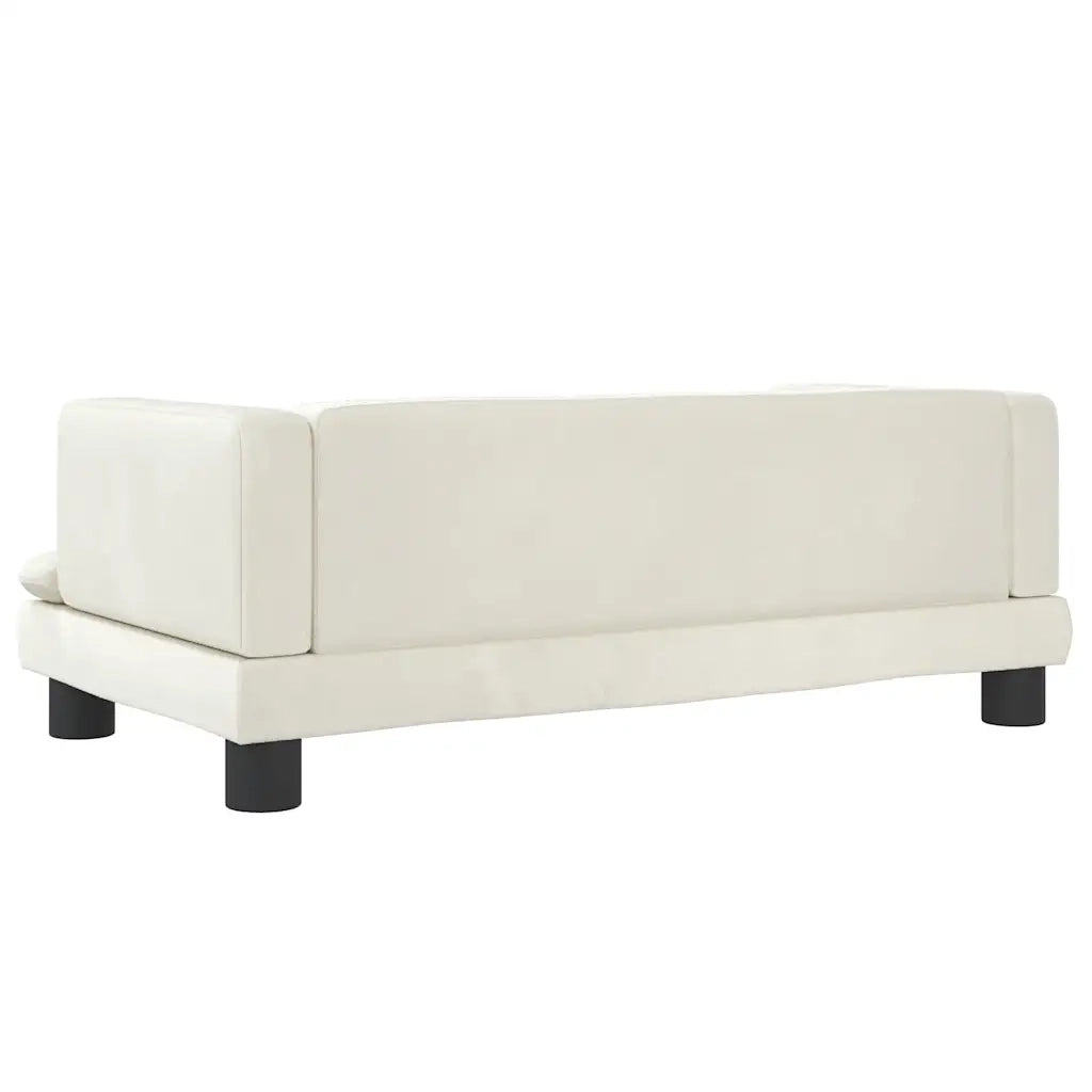 Lettino per Cani Crema 80x45x30 cm in Velluto 171900