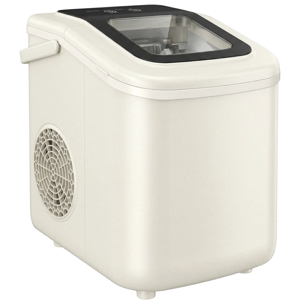 Macchina del ghiaccio 12 kg/24h 9 cubetti in 7 minuti ¨C zephmum ¨C beige 1.2L