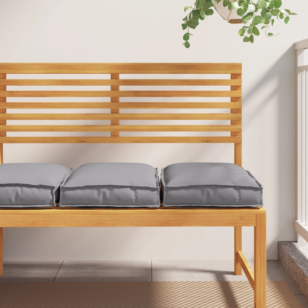 Cuscini per Pallet per Seduta 2 pz Grigio 40x40x8 cm Tessuto Oxford