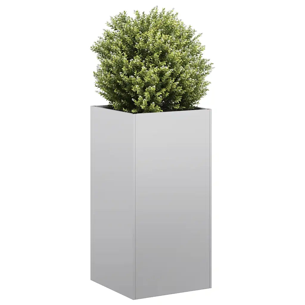 Fioriera | Cassetta per fiori | Vaso 40x40x80 cm in Acciaio Zincato