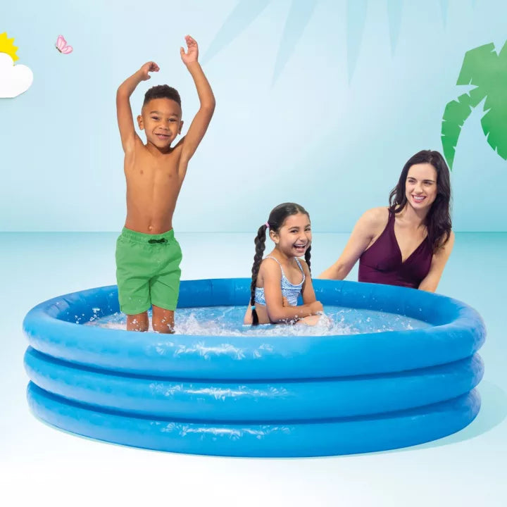 Intex PISCINA TONDA GONFIABILE CRYSTAL BLU  cm. 147x33 h (lt. 330)