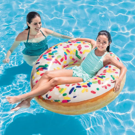 SALVAGENTE GONFIABILE CIAMBELLA DONUT CON ZUCCHERINI  +9 ANNI  cm.114  peso kg.0,68 (56263)    INTEX