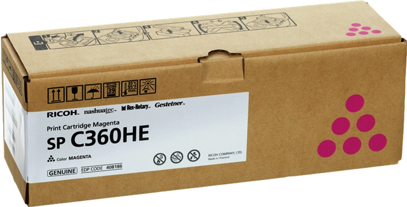 Ricoh 408186 cartuccia toner 1 pz Originale Magenta