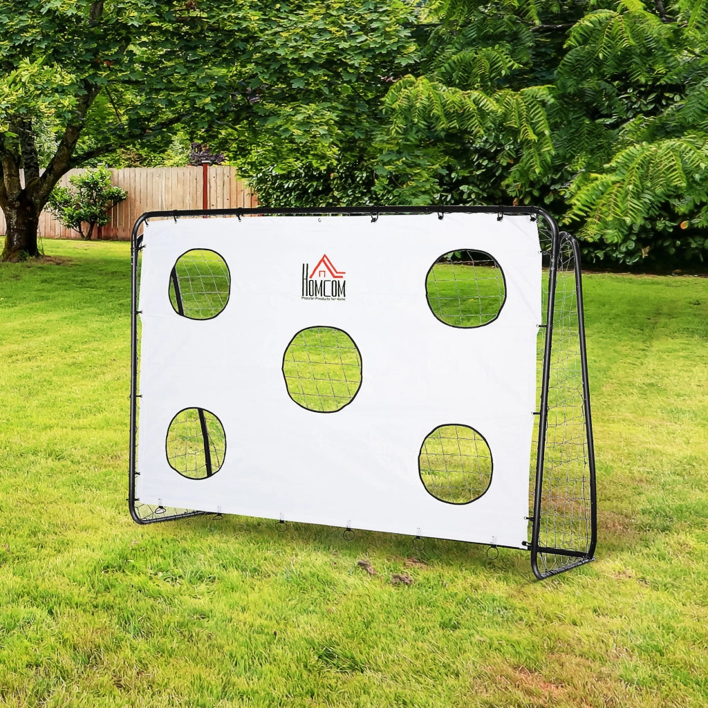 Cage de foot 2 en 1 con bersagli ¨C zephmum ¨C bianco 240x88x174 cm