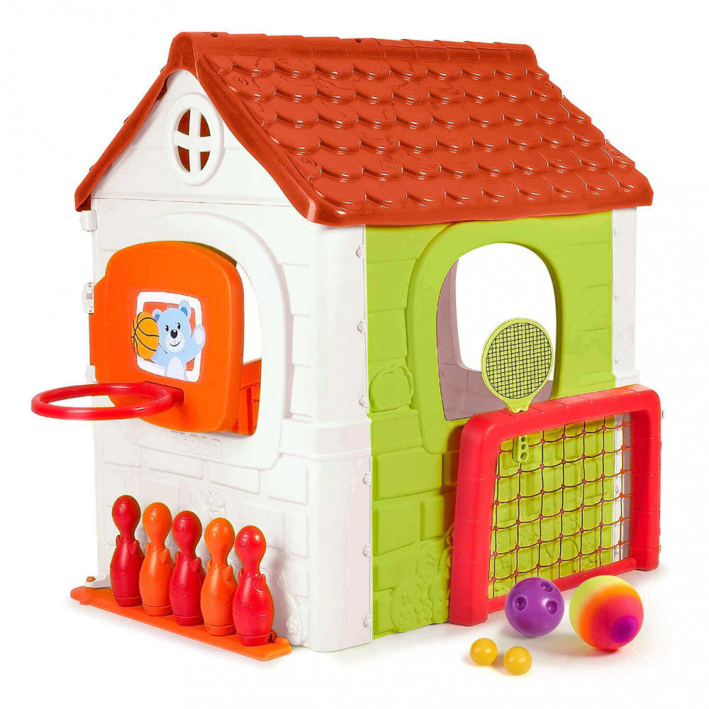 Casetta Gioco per Bambini Multi Activity 6x1 142x85x124 h cm in Plastica Multicolor