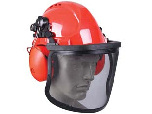 ELMETTO PROTETTIVO CON CUFFIE E VISIERA - 1 pezzi