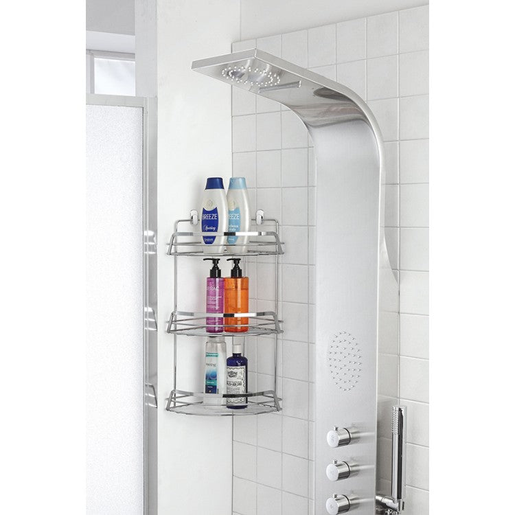 MENSOLA ANGOLARE 3 RIPIANI- Cromo-Lucido- FERID- pezzi 1