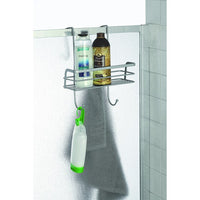 MENSOLA RETTANGOLARE 1 RIPIANO CON GANCIO DOCCIA- Cromo-Satinato- FERID- pezzi 1