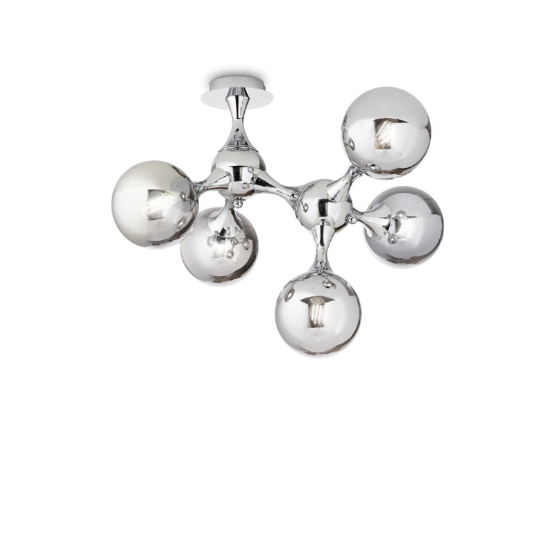 Lampada Da Soffitto Nodi Pl5 Cromo Ideal-Lux