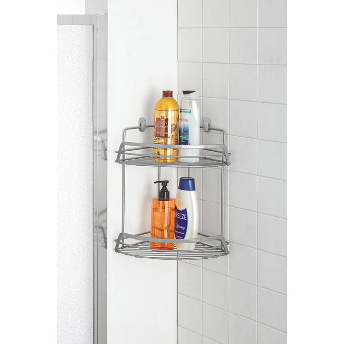 MENSOLA ANGOLARE 2 RIPIANI- Cromo-Satinato- FERID- pezzi 1