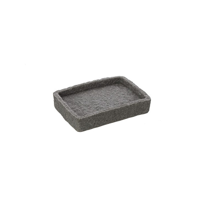 PORTA SAPONE SABBIA- Grigio 11,8x8,3xH2 cm- FERID- pezzi 1