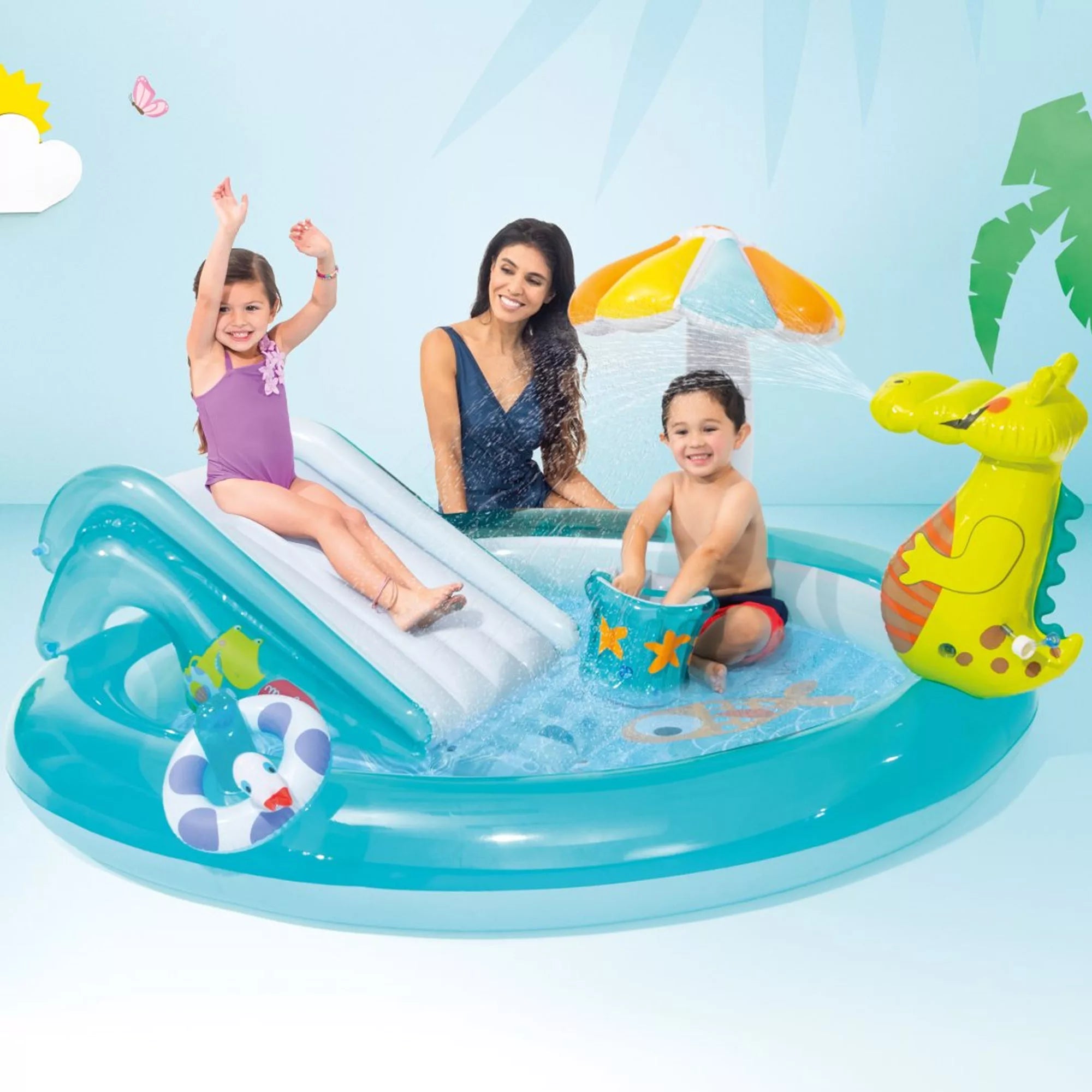 PLAYCENTER ALLIGATORE 57165 INTEX  CM 201X170 H.CM  84