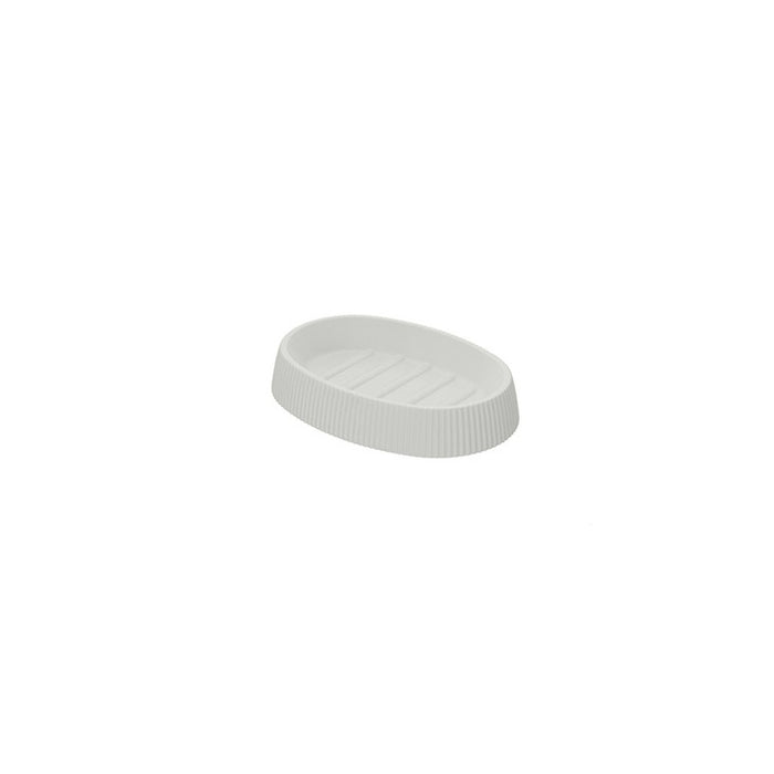 PORTA SAPONE LONDON- Bianco 12,5 x 9 x H2,4 cm- FERID- pezzi 1