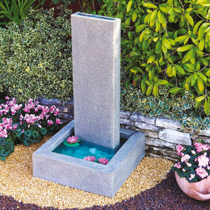 Cascata Artificiale Roccia da Giardino 260x120 cm in Vetroresina con Pompa