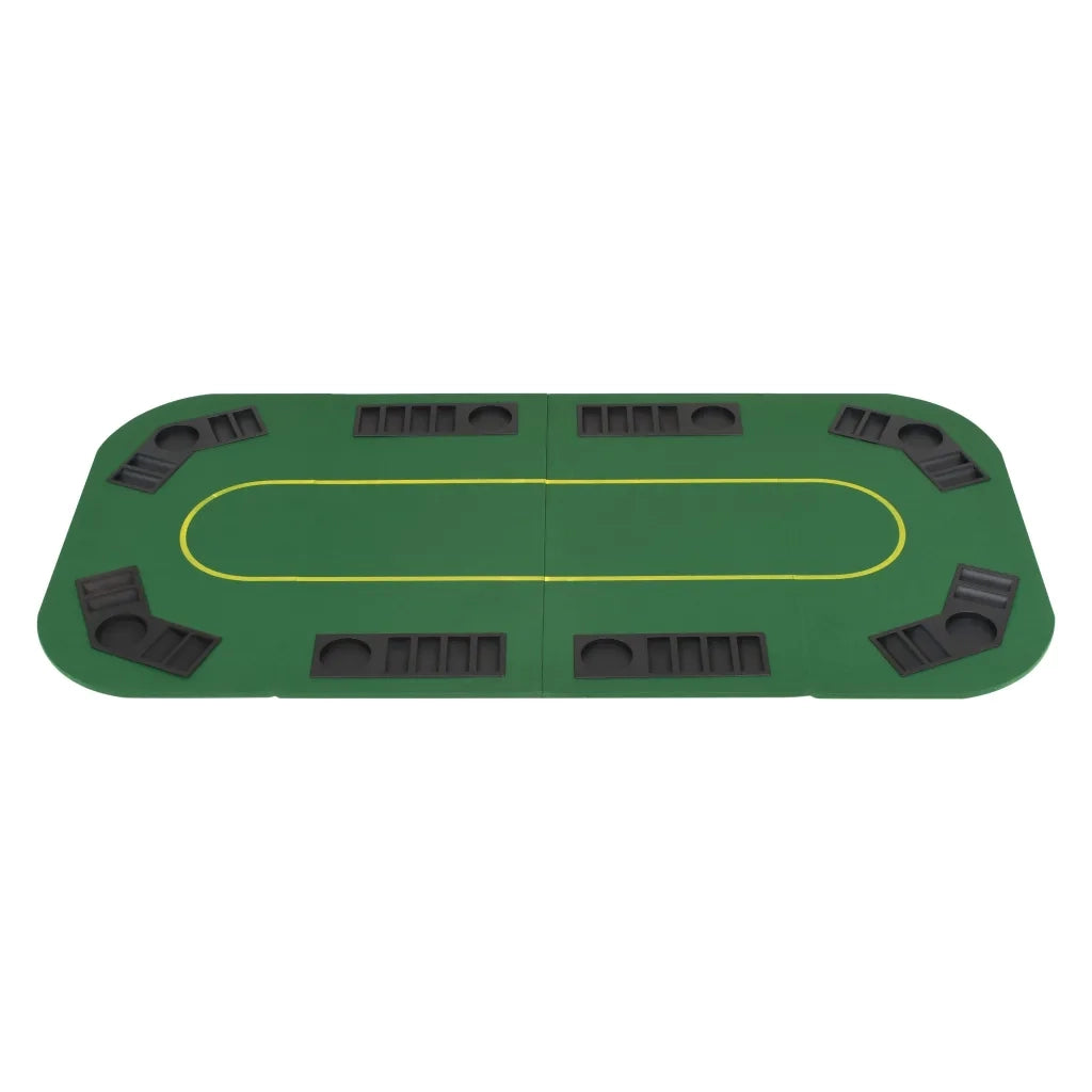 Tavolo da Poker Pieghevole in 4 8 Giocatori Rettangolare Verdecod mxl 72989