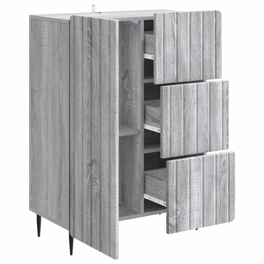 Credenza Grigio Sonoma 66 x 34,5 x 91,5 cm Legno ingegnerizzato