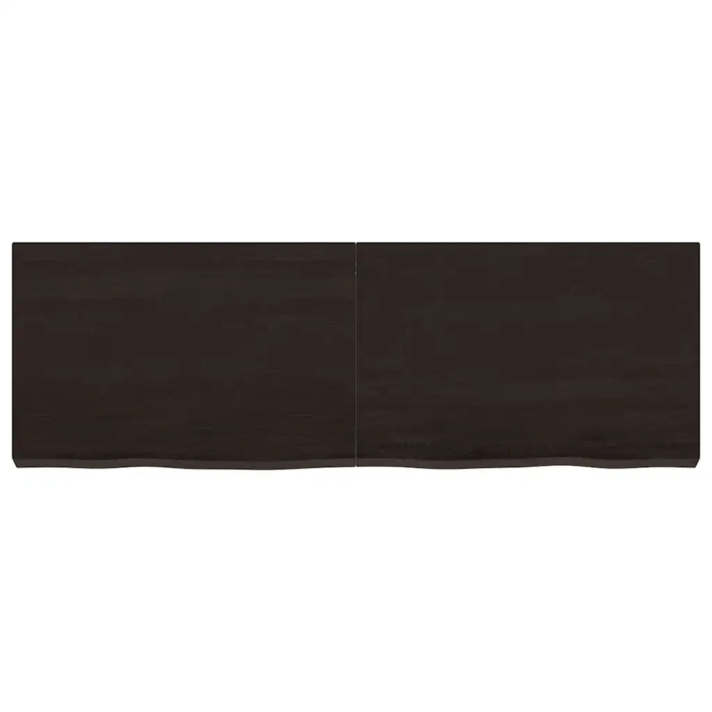 Mensola | Ripiano | Scaffale Marrone Scuro 120x40x(2-6) cm Massello Rovere Trattato