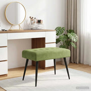 Panchina con bottoni imbottiti Verde chiaro 60 x 40 x 45 cm 42038504