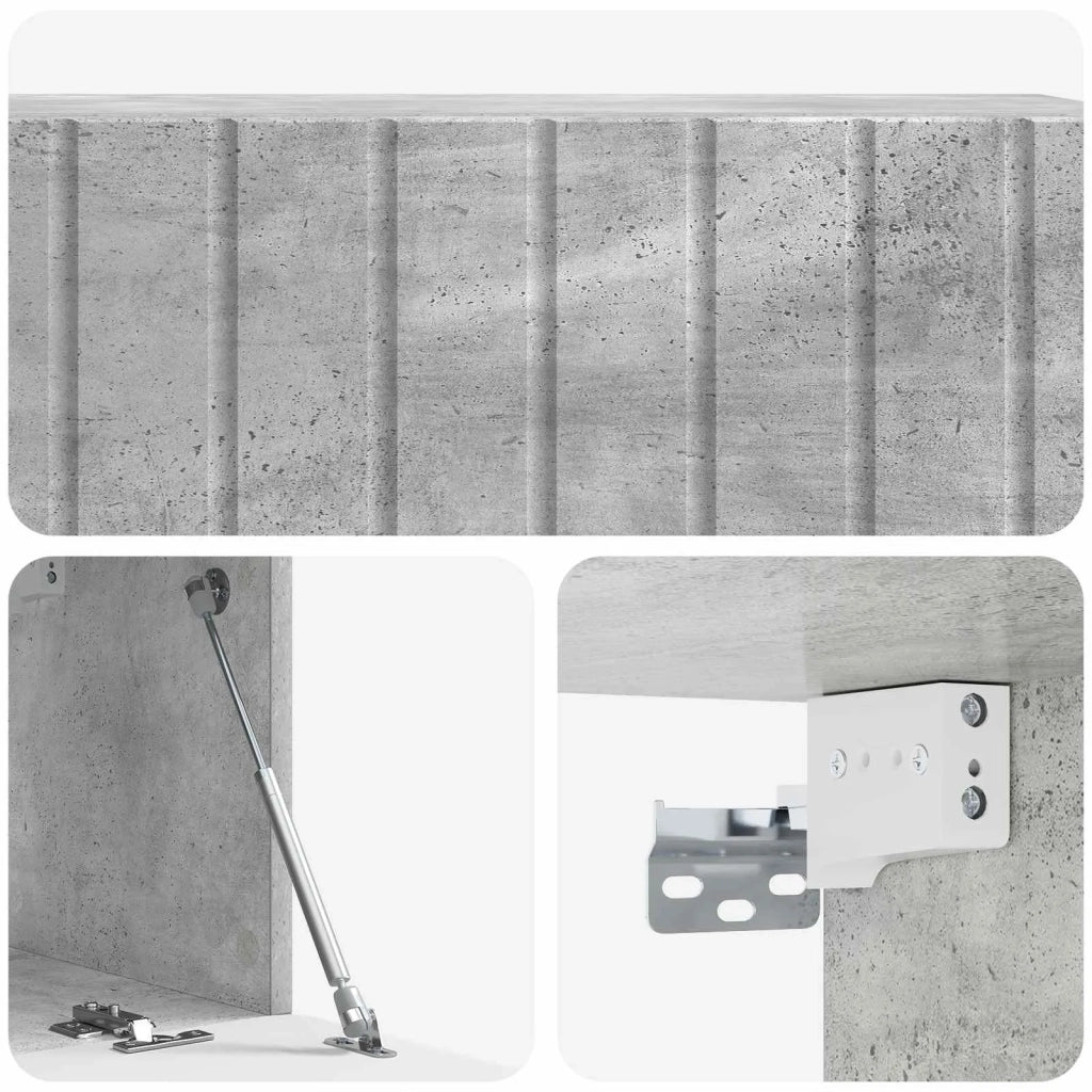 Mobile Porta TV da Muro Grigio Cemento 98 x 31 x 30 cm