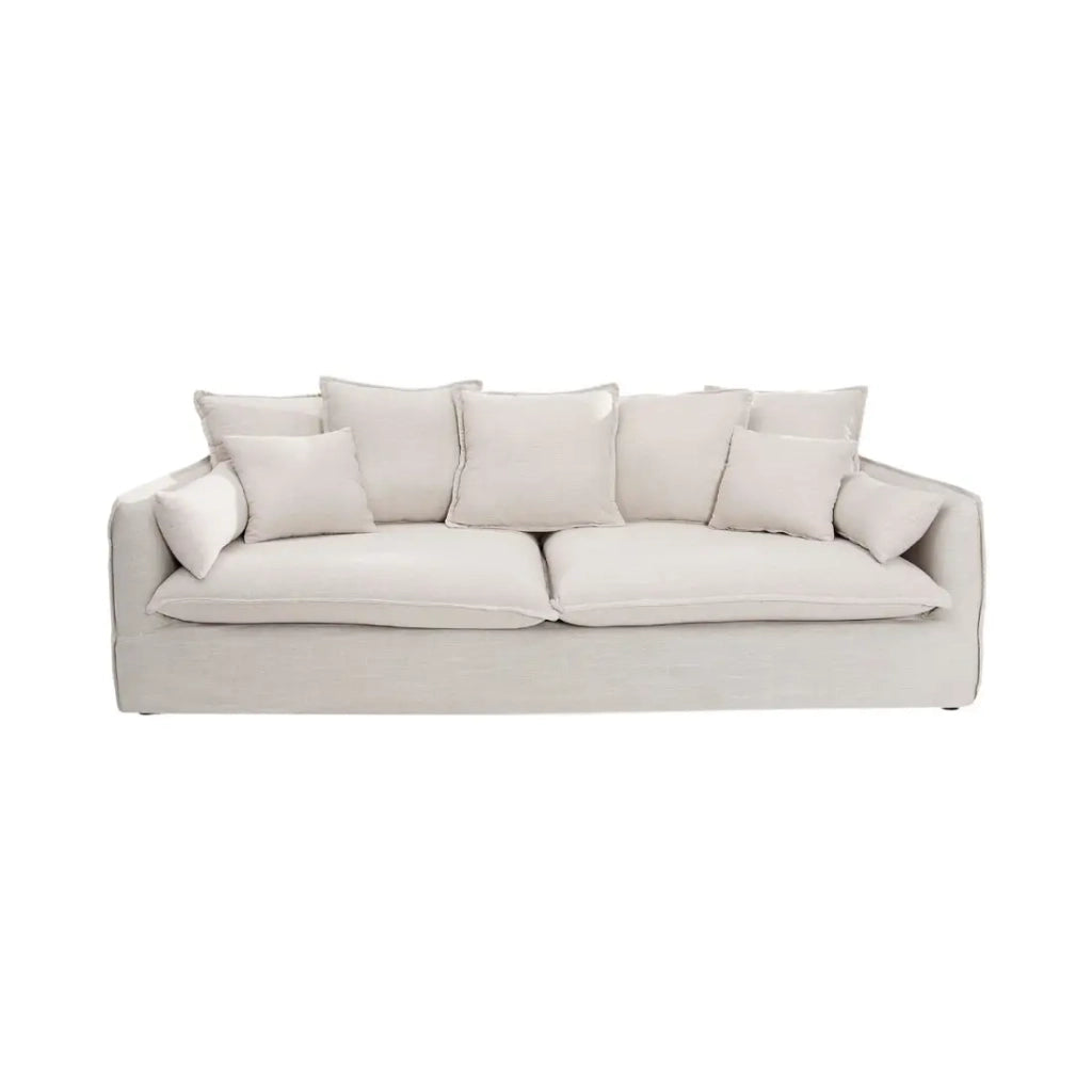 Divano KALIA a destra - Bianco - 4 posti - Design contemporaneo
