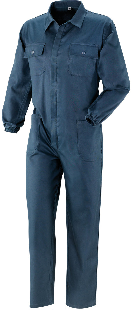 TUTA CON CERNIERA 100% COTONE Col. Blu  Tg. 50