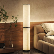 Lampada da Terra con Telecomando e Regolazione Temperatura ¨C zephmum ¨C 3000-6000K, Tessuto, ?20x135 cm, Beige