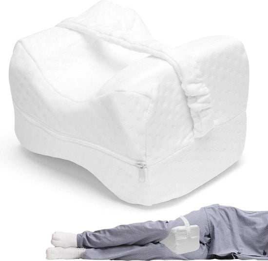 Cuscino per il Comfort delle Ginocchia per Sonni laterali - Sostegno per Gambe, Ginocchia, Cosce, Schiena e Maternità - Rimovibile e Lavabile