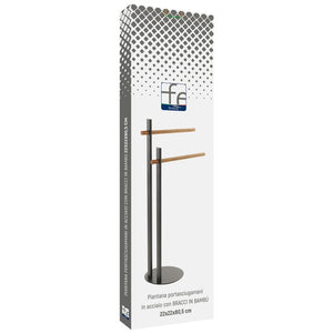 PIANTANA PORTASCIUGAMANI BRACCI BAMBOO- Nera bracci bamboo- FERID- pezzi 1