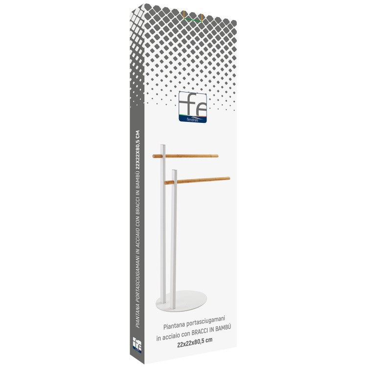 PIANTANA PORTASCIUGAMANI BRACCI BAMBOO- Bianca bracci bamboo- FERID- pezzi 1
