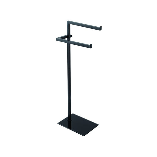 PIANTANA PORTASCIUGAMANI CON BASE VETRO COLOR- Nera- FERID- pezzi 1