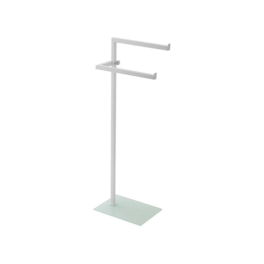 PIANTANA PORTASCIUGAMANI CON BASE VETRO COLOR- Bianca- FERID- pezzi 1