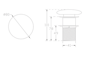 PILETTA CLICK-CLACK INFINITY SENZA TROPPOPIENO- Tortora opaco- NYMO- pezzi 1