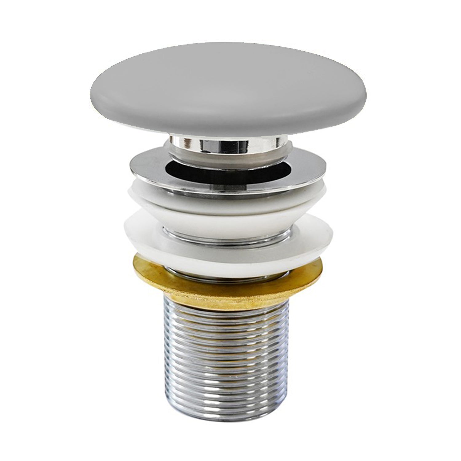 PILETTA CLICK-CLACK INFINITY SENZA TROPPOPIENO- Grigio pietra opaco- NYMO- pezzi 1