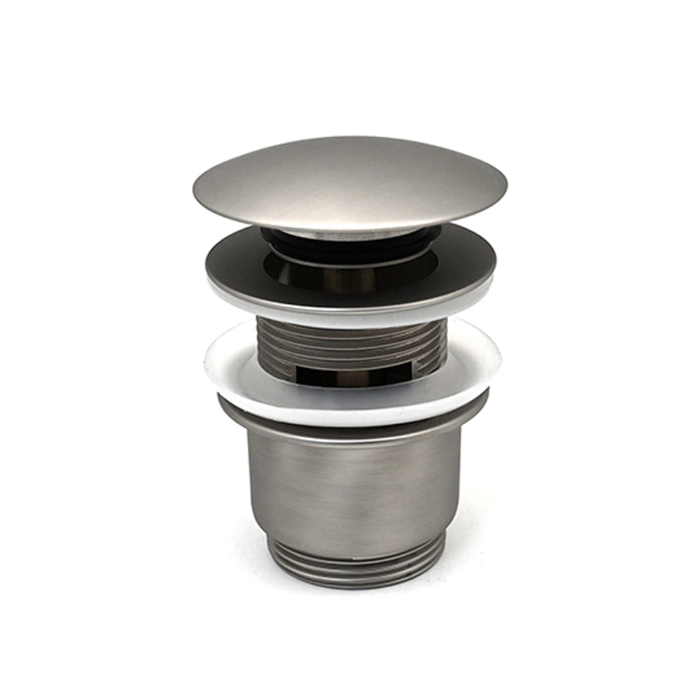 PILETTA CLICK-CLACK SENZA TROPPO PIENO- Nichel Spazzolato Opaco- RERU- pezzi 1