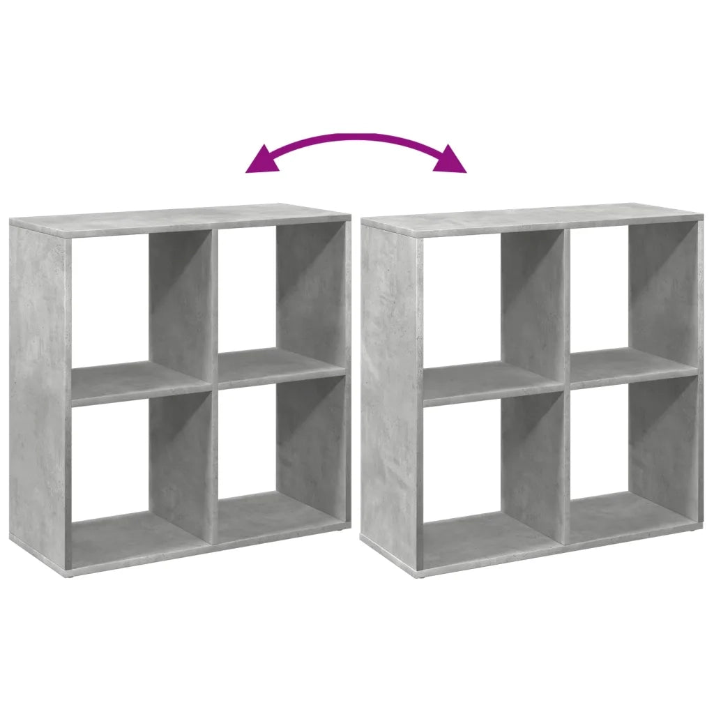 Libreria Divisorio Grigio Cemento 69,5x29x69,5 cm in Truciolato 858006