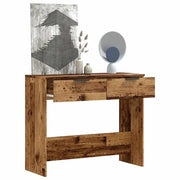 Tavolo Consolle in Legno Vecchio 90x36x75 cm Legno Multistrato 856945