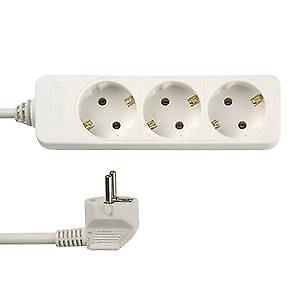 REV 0512248555 prolunghe e multiple 5 m 3 presa(e) AC Interno Bianco