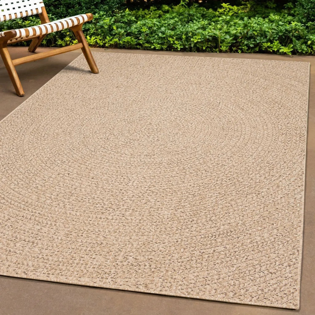 Tappeto ZIZUR 240x240 cm Aspetto Iuta per Interni ed Esterni 4006164