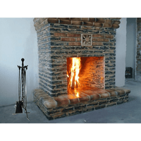 GRUPPO CAMINO TORCIGLIONE CON POMOLO H. cm 70 - MADE IN ITALY