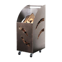 CARRELLO PORTALEGNA PER CAMINO cm 32x42x80h - MADE IN ITALY